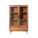 Fika Swedish Glass Tall Display Cabinet (L)