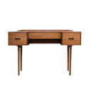 Elegant wooden desk with drawers showcasing Neo-Classic Mid Century design and clean minimalist lines