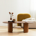 Verso Walnut Round Coffee Table