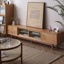 Guri Oak Glass TV Cabinet (Clearance)