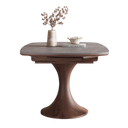 Capri Ivory Ceramic Round Extendable Dining Table Set