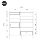 Fika Swedish Wall Cabinet L