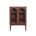 Verso Walnut Glass Cabinet
