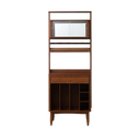 Verso Walnut Expandable Bar Cabinet