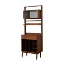 Verso Walnut Expandable Bar Cabinet