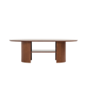 Verso Walnut Round Coffee Table