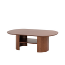 Verso Walnut Round Coffee Table