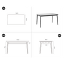 Fika Swedish Dining Table 1400
