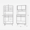 Nova Retro Tall Kitchen Cabinet