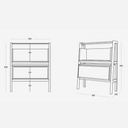 Nova Retro Mini Bookshelf