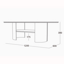 Verso Walnut Round Coffee Table
