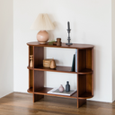 Verso Walnut Side Book Shelf