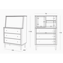Verso Walnut Bureau Console
