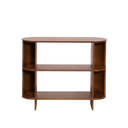 Verso Walnut Side Book Shelf