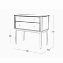 Verso Walnut Drawer Console
